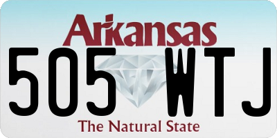 AR license plate 505WTJ