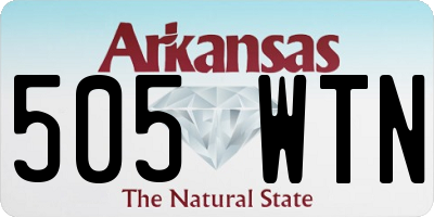 AR license plate 505WTN