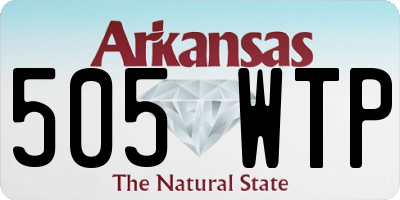 AR license plate 505WTP