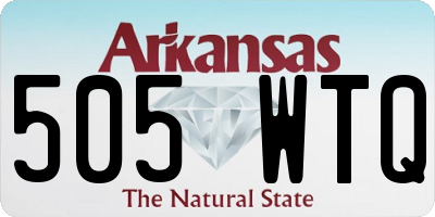 AR license plate 505WTQ