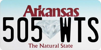 AR license plate 505WTS