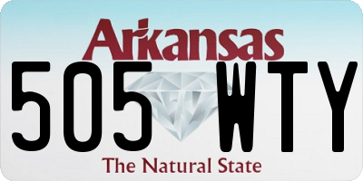 AR license plate 505WTY