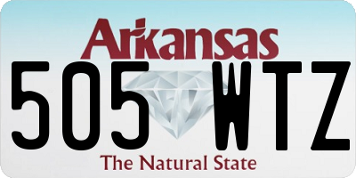 AR license plate 505WTZ