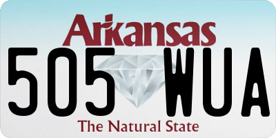 AR license plate 505WUA