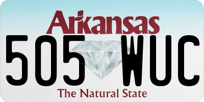 AR license plate 505WUC