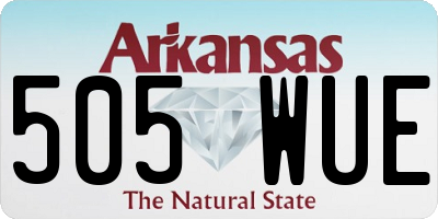 AR license plate 505WUE