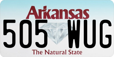 AR license plate 505WUG
