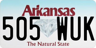AR license plate 505WUK
