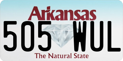 AR license plate 505WUL
