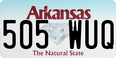 AR license plate 505WUQ