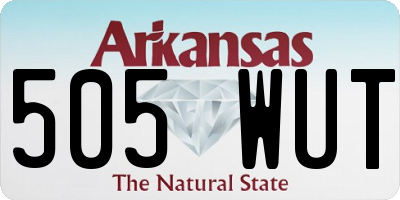 AR license plate 505WUT