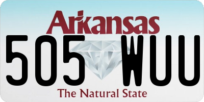 AR license plate 505WUU