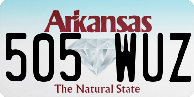 AR license plate 505WUZ