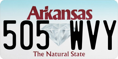 AR license plate 505WVY