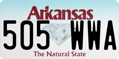 AR license plate 505WWA