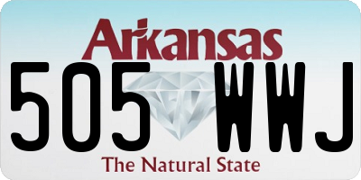 AR license plate 505WWJ