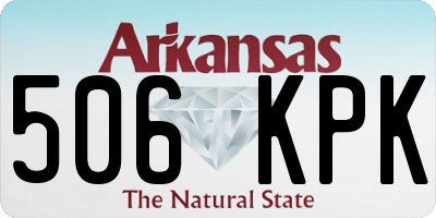 AR license plate 506KPK