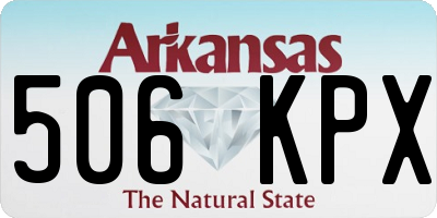 AR license plate 506KPX