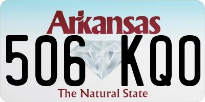 AR license plate 506KQO