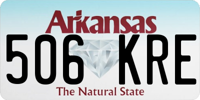 AR license plate 506KRE
