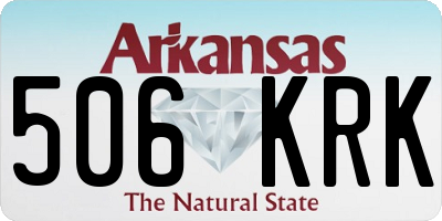 AR license plate 506KRK