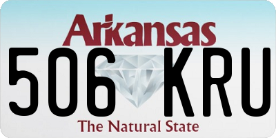 AR license plate 506KRU