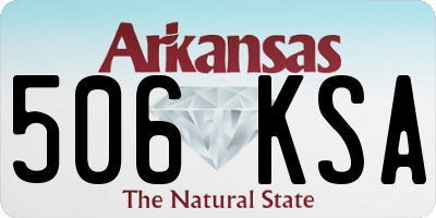 AR license plate 506KSA