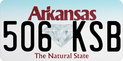 AR license plate 506KSB