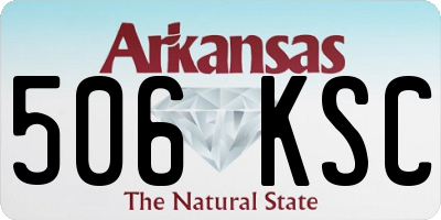 AR license plate 506KSC