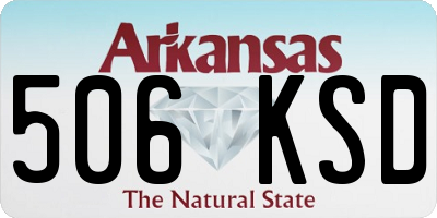 AR license plate 506KSD