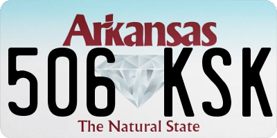AR license plate 506KSK