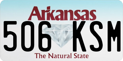 AR license plate 506KSM