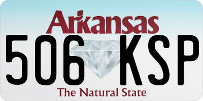 AR license plate 506KSP