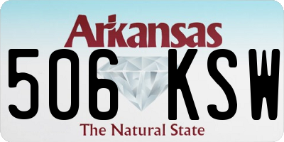 AR license plate 506KSW