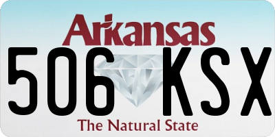 AR license plate 506KSX