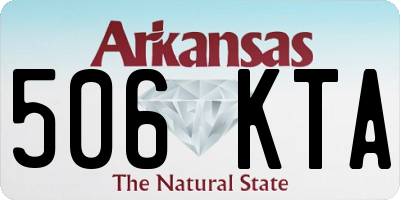 AR license plate 506KTA