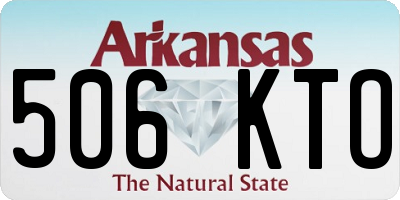 AR license plate 506KTO