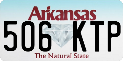 AR license plate 506KTP