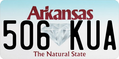 AR license plate 506KUA