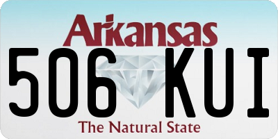 AR license plate 506KUI