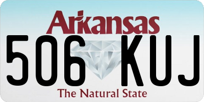 AR license plate 506KUJ