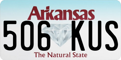 AR license plate 506KUS
