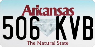 AR license plate 506KVB