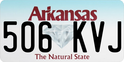 AR license plate 506KVJ