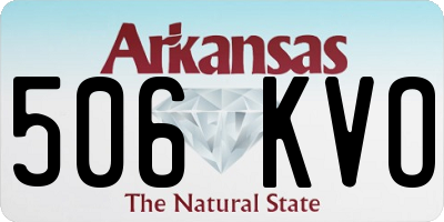 AR license plate 506KVO