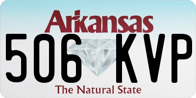 AR license plate 506KVP