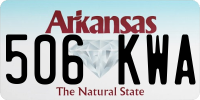 AR license plate 506KWA