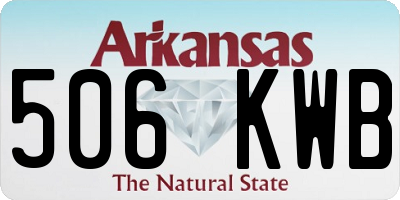 AR license plate 506KWB