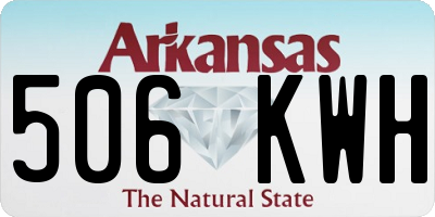 AR license plate 506KWH