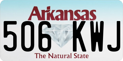 AR license plate 506KWJ